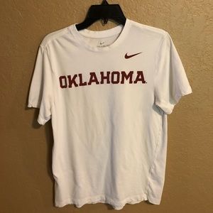 Nike Dri-Fit Oklahoma White Tee in Men’s Medium